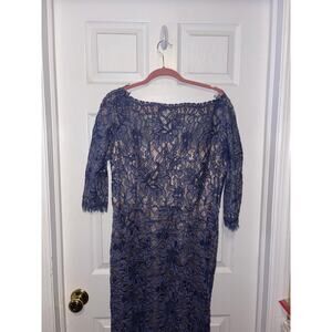 JS Collection mother of the bride blue lace dress size 14
